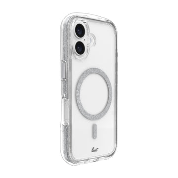 AERO SPARKLE case for iPhone 16 Series - crystal silver