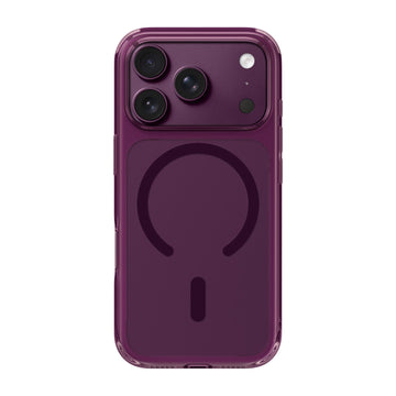 CRYSTAL FLURO case for iPhone 18 Pro Series - CLEAR BURGUNDY