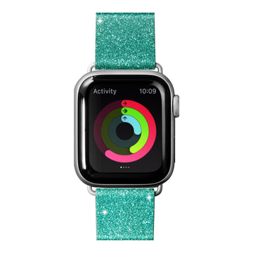 OMBRE SPARKLE Watch Strap for Apple Watch Series 4-10 & SE & ULTRA - Peach