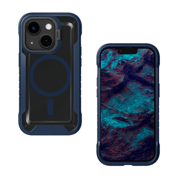 CRYSTAL MATTER 3 case Compatible with MagSafe for iPhone 14 Series - Marine Blue