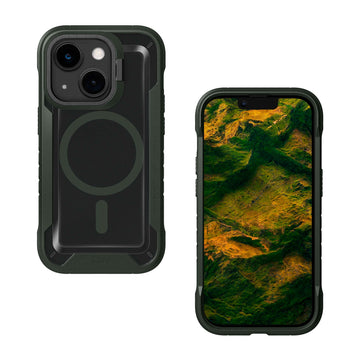 CRYSTAL MATTER 3 case Compatible with MagSafe for iPhone 14 Series - Forest Green