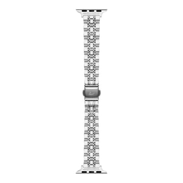 LINKS NOBLE Watch Strap for Apple Watch Series 4-10 & SE & ULTRA - SLIVER