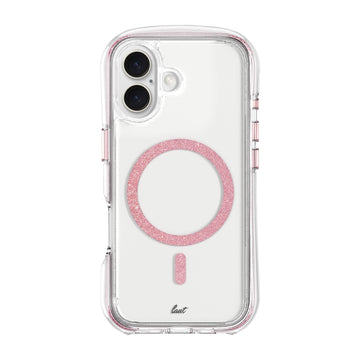 AERO SPARKLE case for iPhone 16 Series - crystal pink