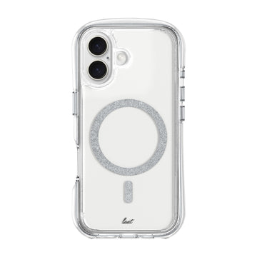 AERO SPARKLE case for iPhone 16 Series - crystal silver