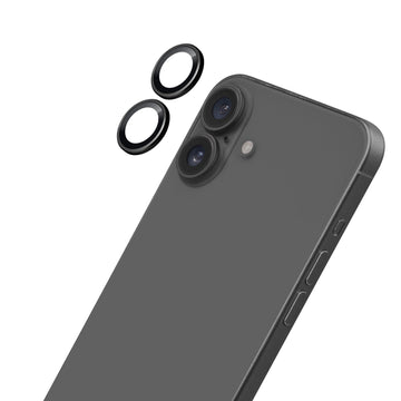 PRIME GLASS CAMERA RING PROTECTOR for iPhone 16 Series - black