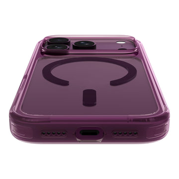 CRYSTAL FLURO case for iPhone 18 Pro Series - CLEAR BURGUNDY