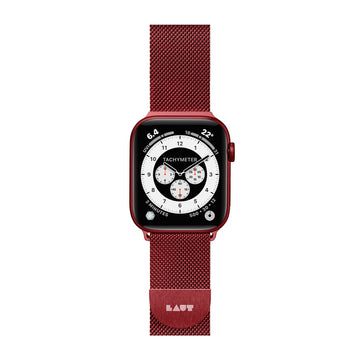 Steel Loop Watch Strap for Apple Watch Series 4-10 & SE & ULTRA - Red