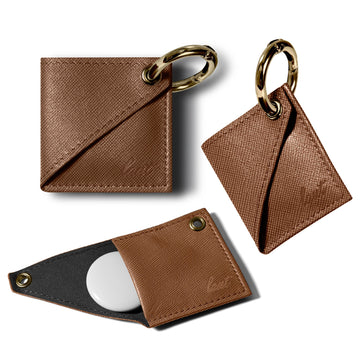 PRESTIGE case for AirTag - TAN BROWN