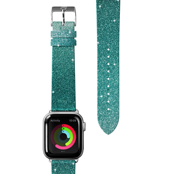 OMBRE SPARKLE Watch Strap for Apple Watch Series 4-10 & SE & ULTRA - Mint