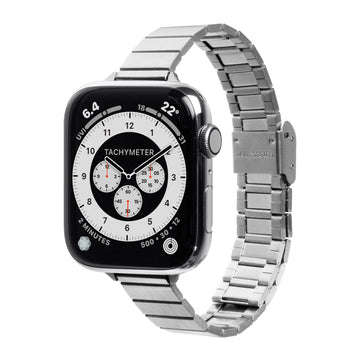 LINKS PETITE Watch Strap for Apple Watch Series 4-10 & SE & ULTRA - Silver
