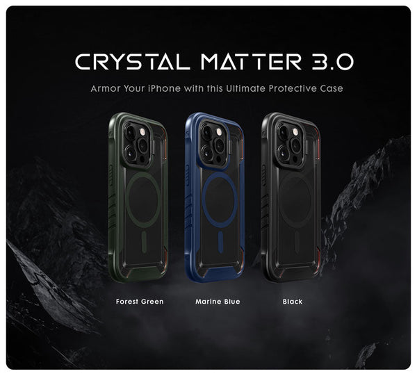 CRYSTAL MATTER 3 case Compatible with MagSafe for iPhone 14 Series