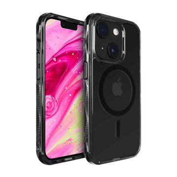 CRYSTAL MATTER X case Compatible with MagSafe for iPhone 14 Series - Black Crystal