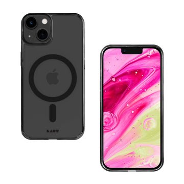 CRYSTAL-M case Compatible with MagSafe for iPhone 14 Series - Black Crystal
