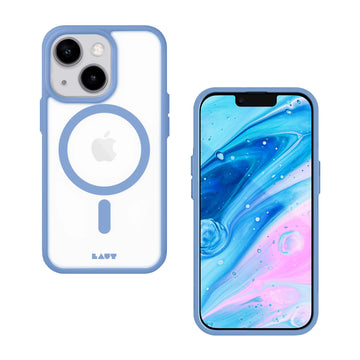 HUEX PROTECT case Compatible with MagSafe for iPhone 14 Series - Ocean Blue