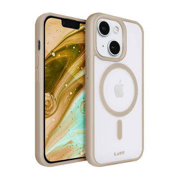 HUEX PROTECT case Compatible with MagSafe for iPhone 14 Series - Sand
