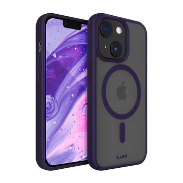 HUEX PROTECT case Compatible with MagSafe for iPhone 14 Series - Dark Purple