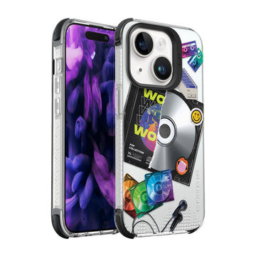 POP RETRO MUSIC case for iPhone 15 Series - 